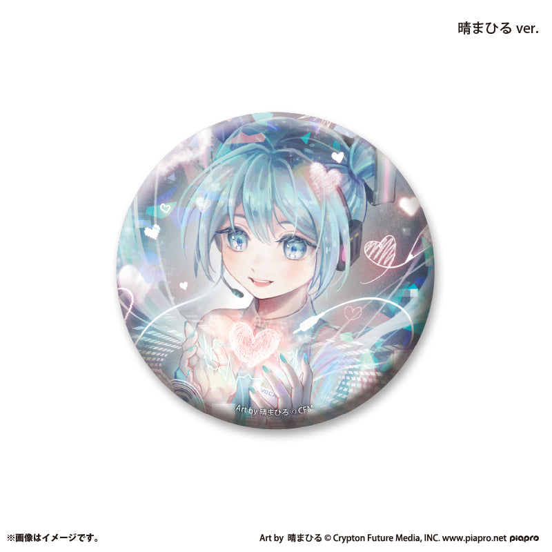 初音ミク 39culture 大き目ホログラム缶バッジ pop ルームウェア 初音ミク×スモールエス』 缶バッジ ホログラム -晴まひる ver.- – FAN+Life