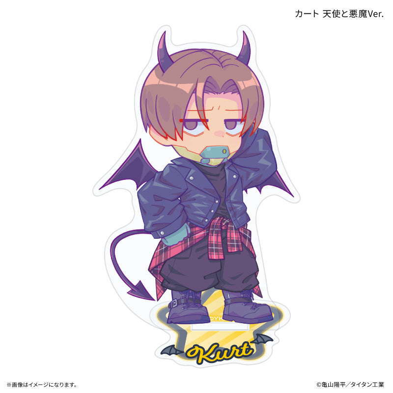『銀河特急 ミルキー☆サブウェイ』 ミニアクリルスタンド カート 天使と悪魔Ver.
