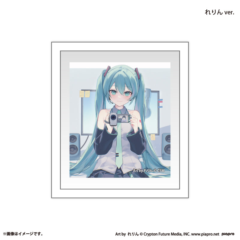 『初音ミク×スモールエス』 額縁マグネット -れりん ver.-