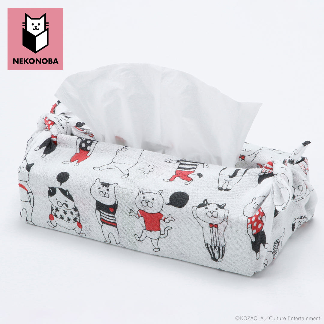 洗うとふんわりするガーゼ手ぬぐい ゆかいなネコたち