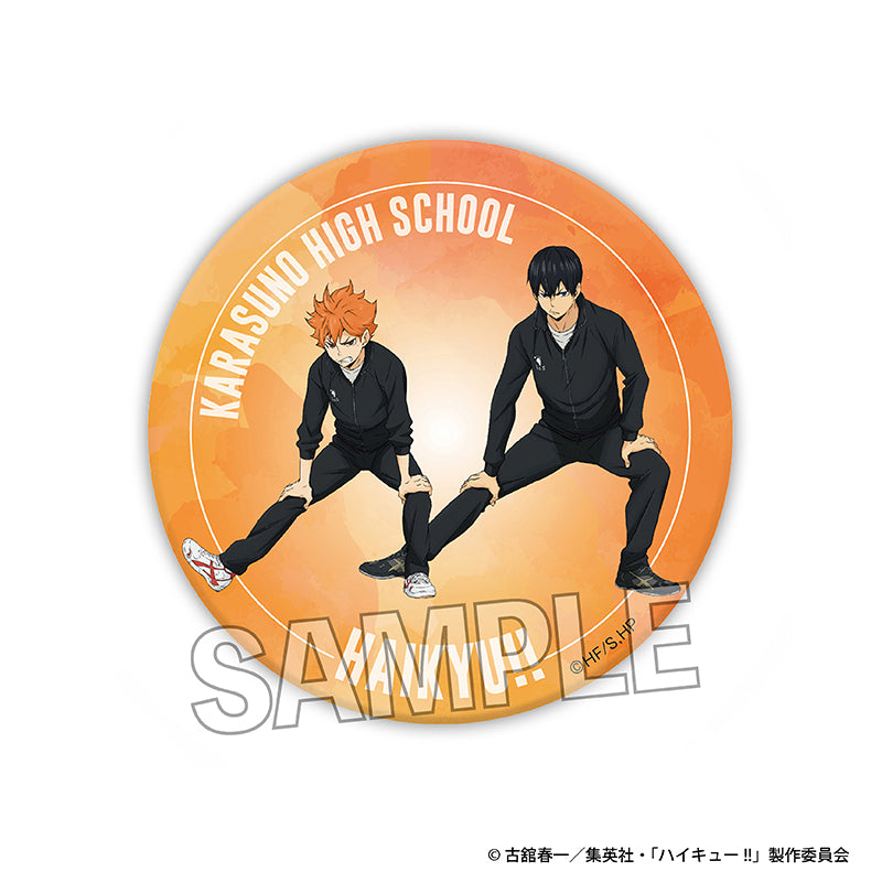 ハイキュー!! ウォーミングアップ!! ギラギラ缶バッジ 日向翔陽/影山飛雄