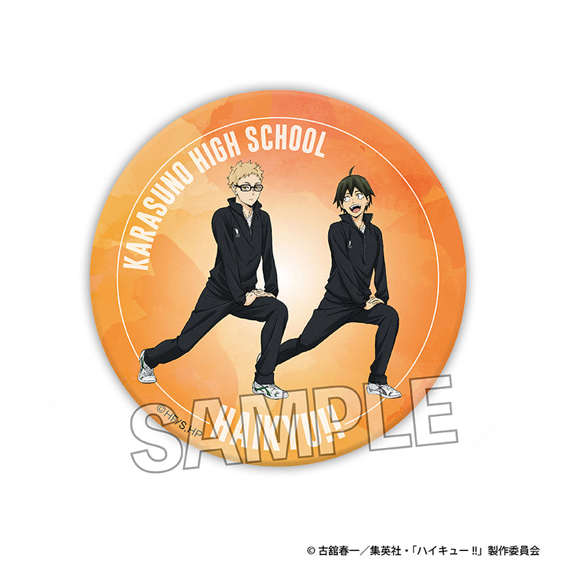 ハイキュー!! ウォーミングアップ!! ギラギラ缶バッジ 月島 蛍/山口 忠