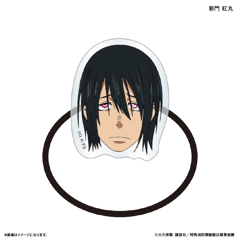 TVアニメ『炎炎ノ消防隊 参ノ章』 キャラ面ヘアゴム 新門 紅丸