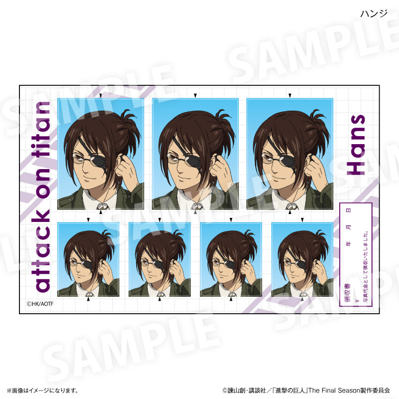 ハンジ　場面写カード　進撃の巨人　チェキ風カード ハンジ 場面写カード 進撃の巨人 チェキ風カード 進撃の巨人
