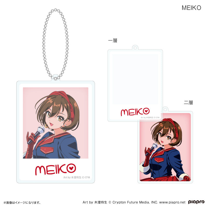 ピアプロキャラクターズ 昭和アイドル 二層アクリルキーホルダー MEIKO