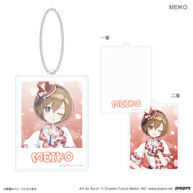 ピアプロキャラクターズ 平成アイドル 二層アクリルキーホルダー ピアプロキャラクターズ 平成アイドル 二層アクリルキーホルダー