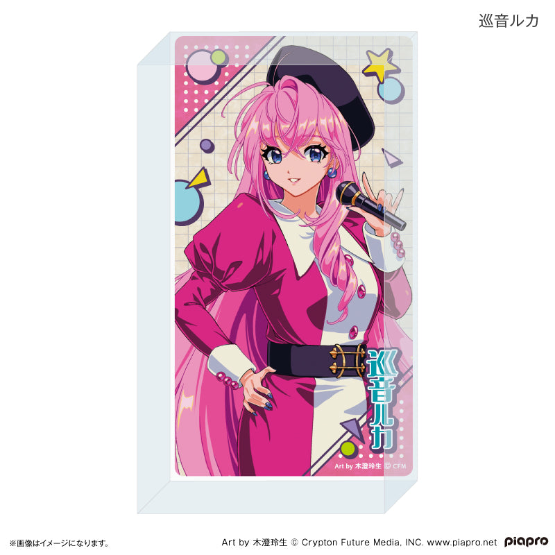 ピアプロキャラクターズ 昭和アイドル アクリルブロック 巡音ルカ