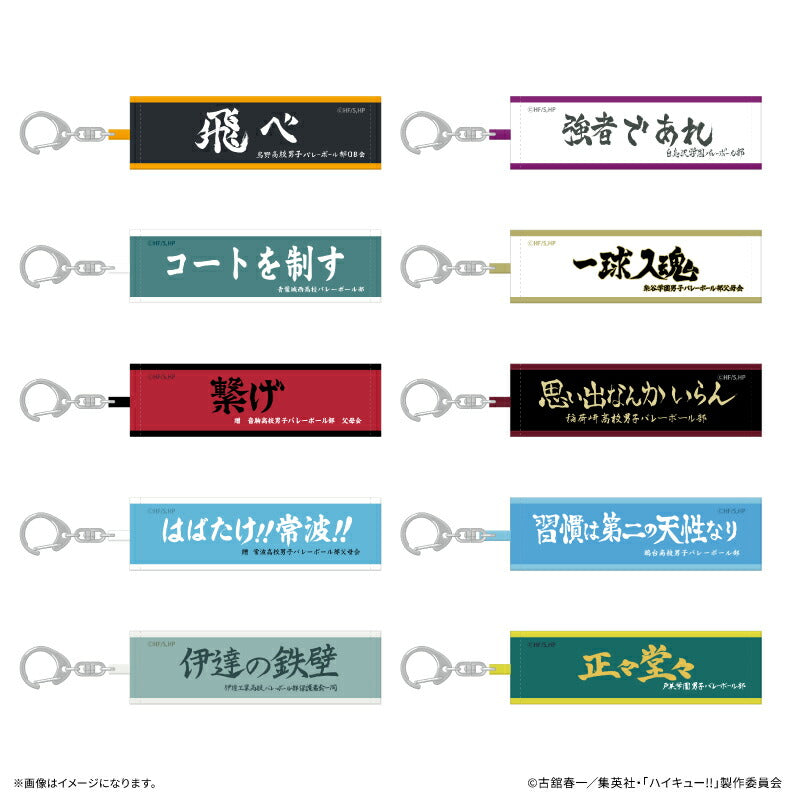 ハイキュー!!　カップスリーブキーホルダー　横断幕 ハイキュー!! トレーディング横断幕キーホルダー 【全10種】（BOX