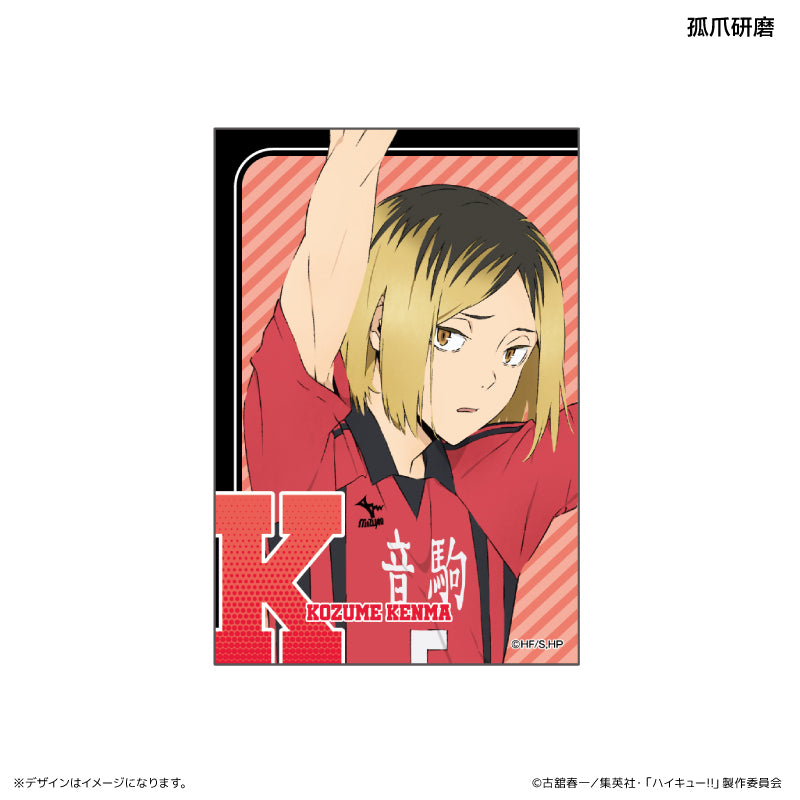 スクエア缶バッジ イニシャル体操ver. 孤爪研磨