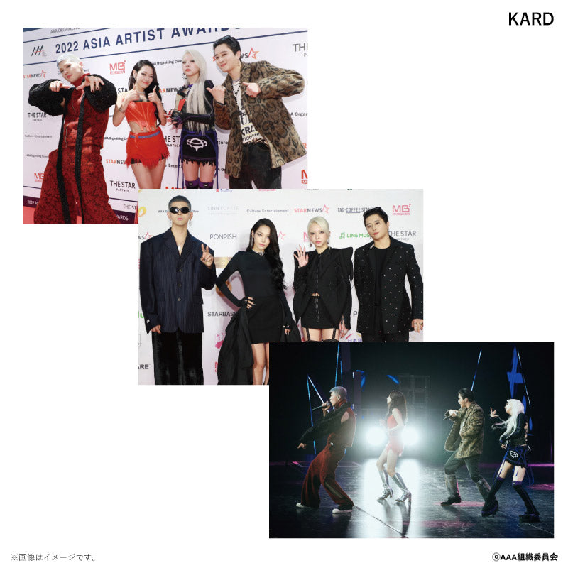 ポストカード3枚セット Asia Artist Awards 2022 KARD – FAN+Life