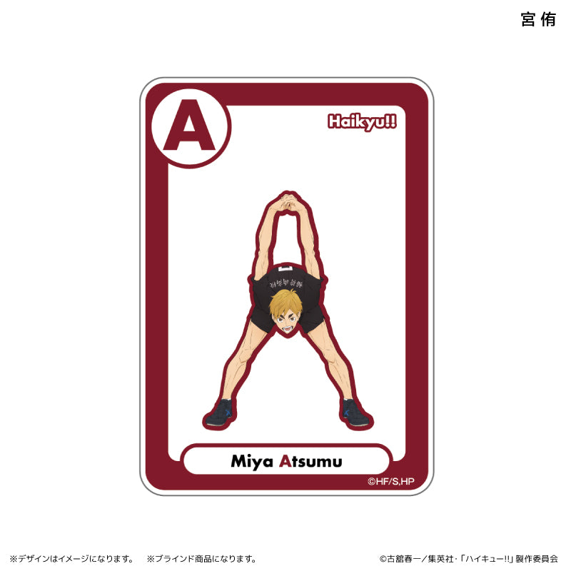 アクリルカード イニシャル体操ver. (ブラインド) 全8種 BOX ハイキュー!!