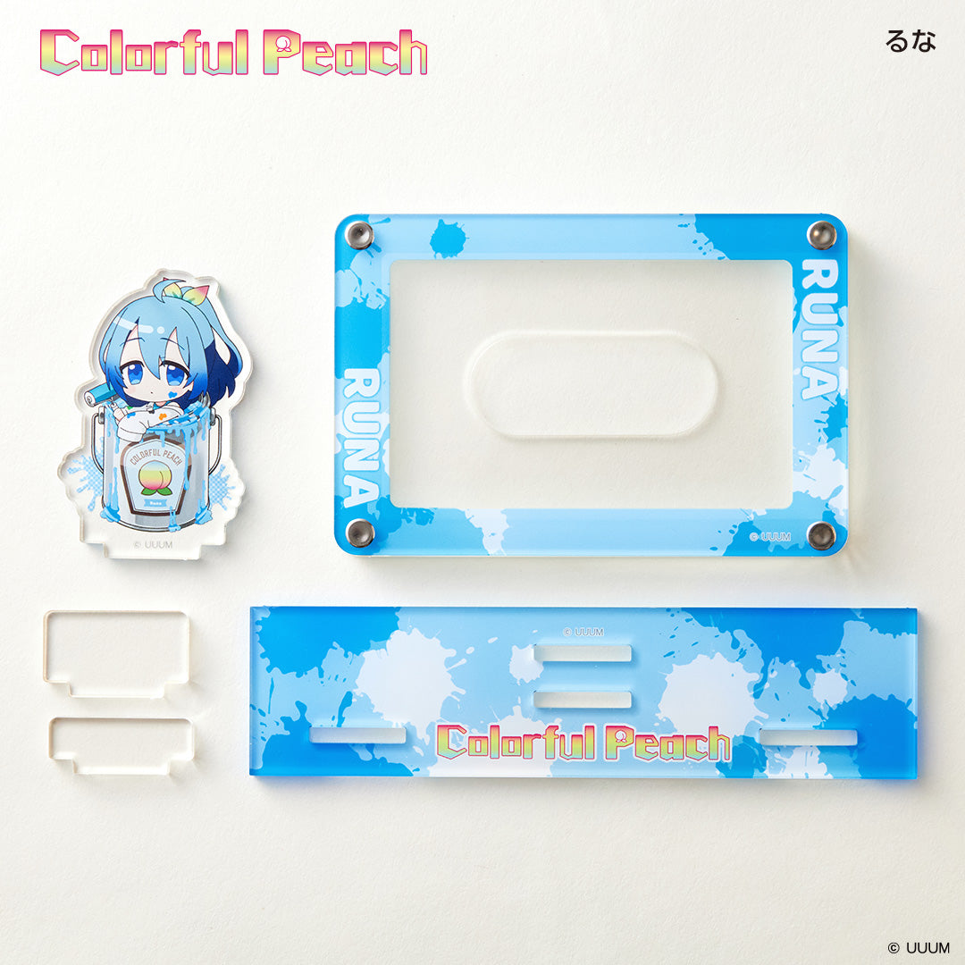 アクスタ付きカードスタンド カラフルピーチ るな