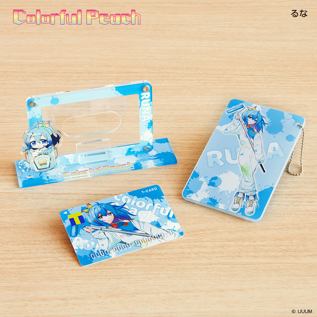 アクスタ付きカードスタンド カラフルピーチ るな