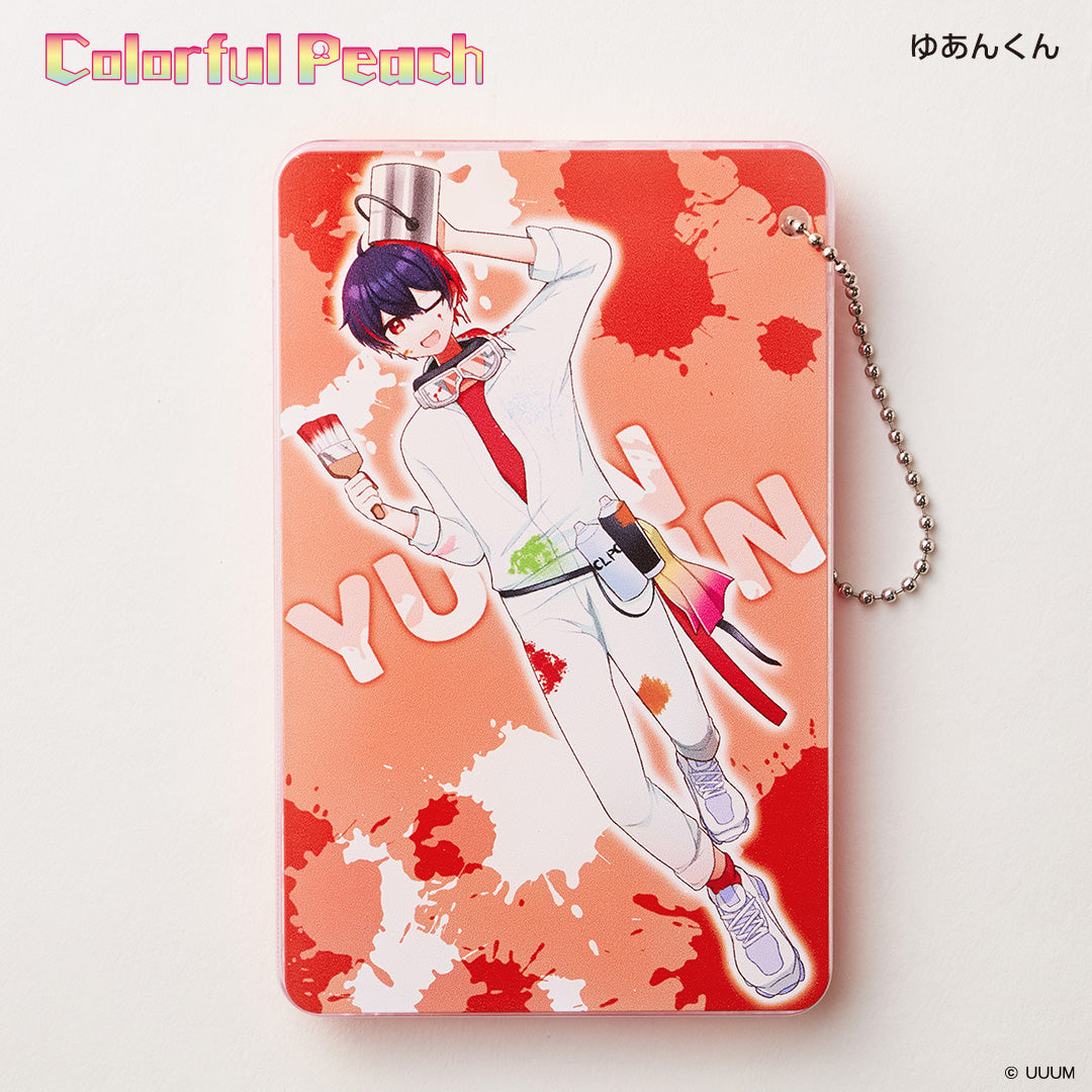 スライドカードケース カラフルピーチ ゆあんくん