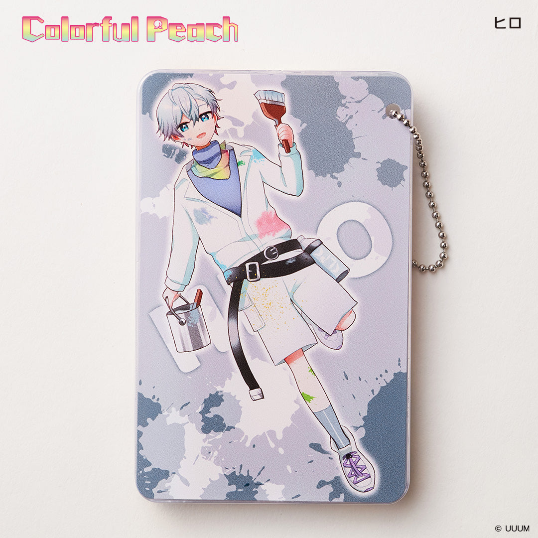 スライドカードケース カラフルピーチ ヒロ