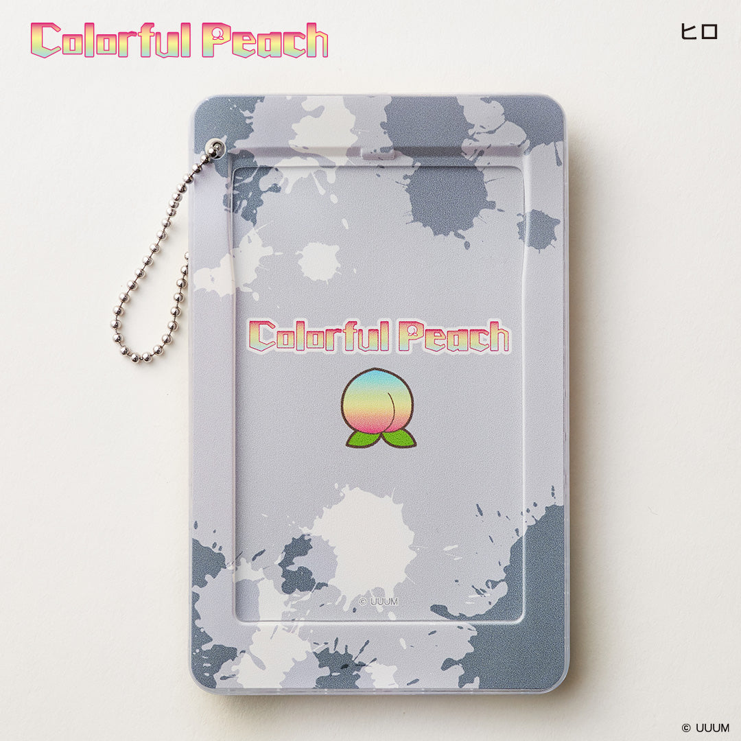 スライドカードケース カラフルピーチ ヒロ