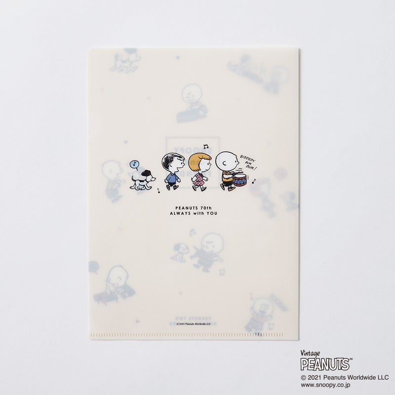 A5 シングルクリアファイル(チラシ柄) PEANUTS