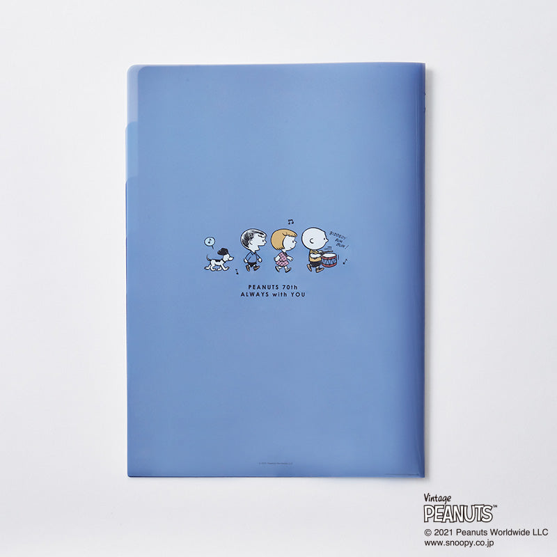 A4 5インデックスクリアファイル(チラシ柄) PEANUTS