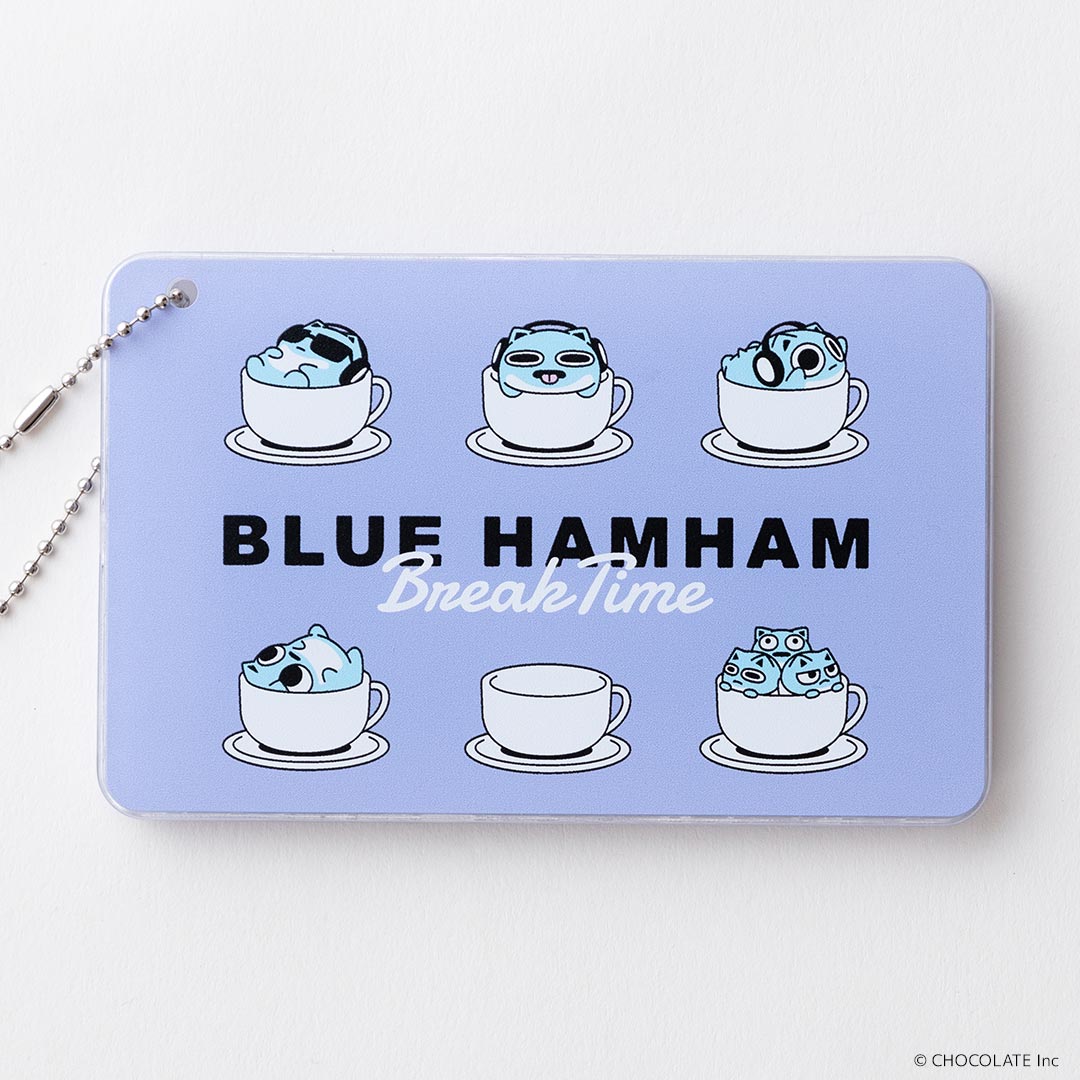 スライドカードケース ブルーハムハム