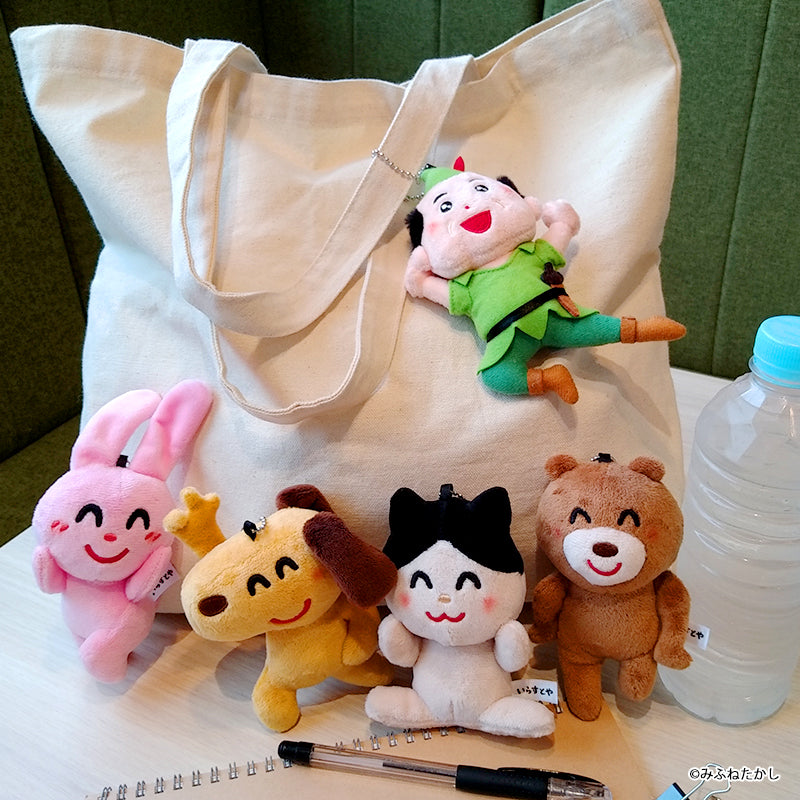 「ワンチャン」ぬいぐるみキーホルダー(イヌ)