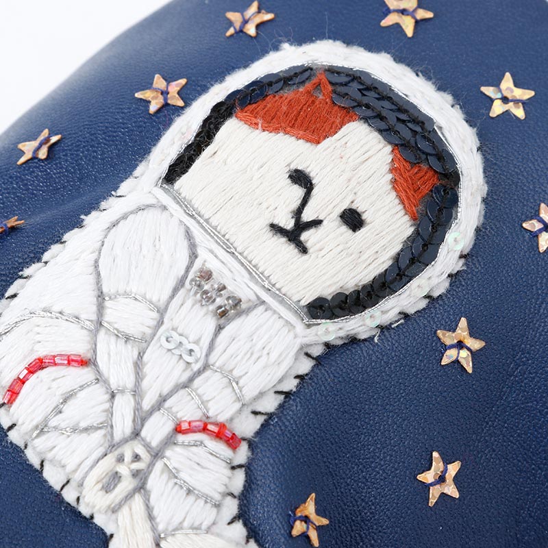 tamao×KOZACLA 刺繍ルームシューズ NYASA