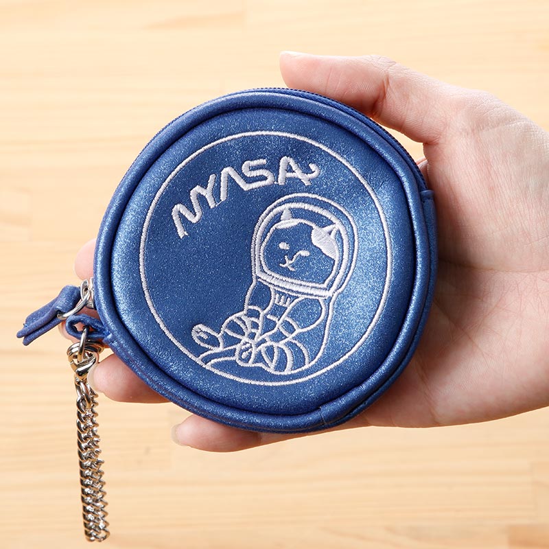 サークルミニポーチ&キーケース NYASA ブルー
