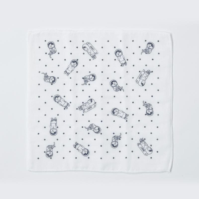 ふんわり8重ガーゼハンカチ2枚セット NYASA