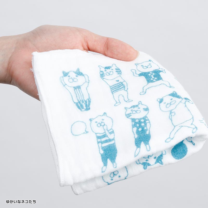 ふんわり8重ガーゼハンカチ2枚セット