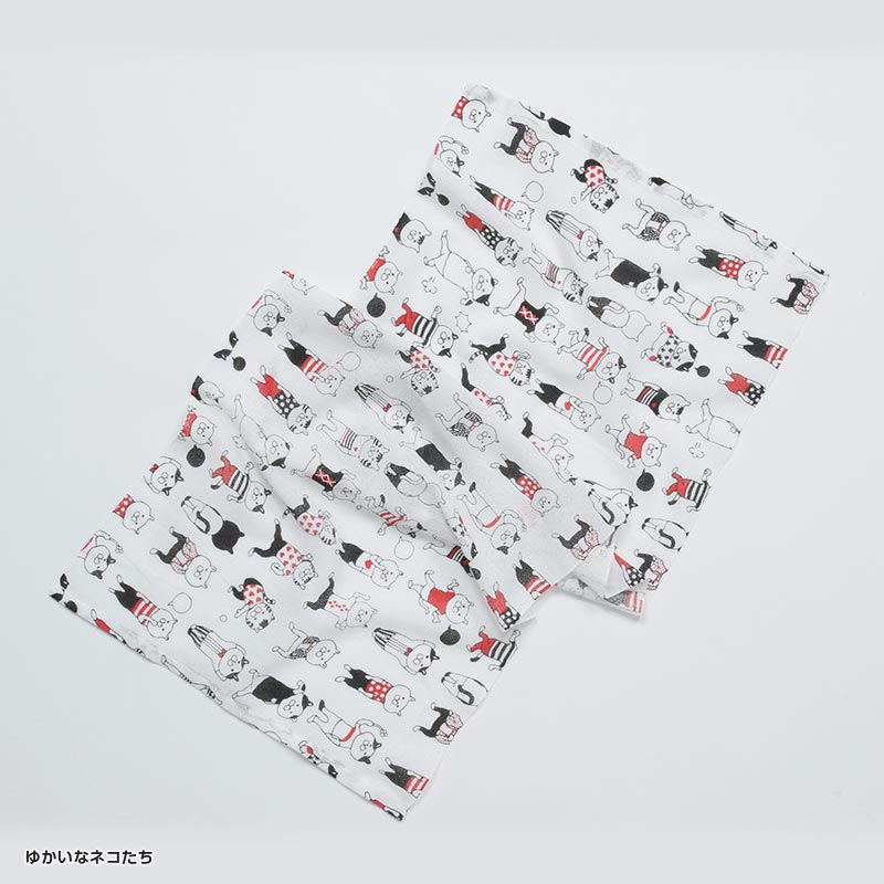 洗うとふんわりするガーゼ手ぬぐい