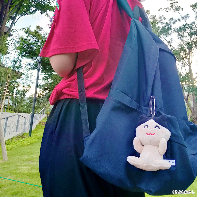 「でゅふっ」ぬいぐるみキーホルダー(ネコ)