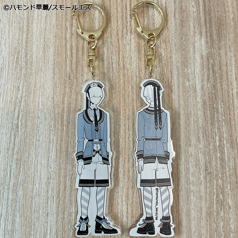 SS学園男子・制服アクリルキーホルダー (絵:ハモンド華麗)