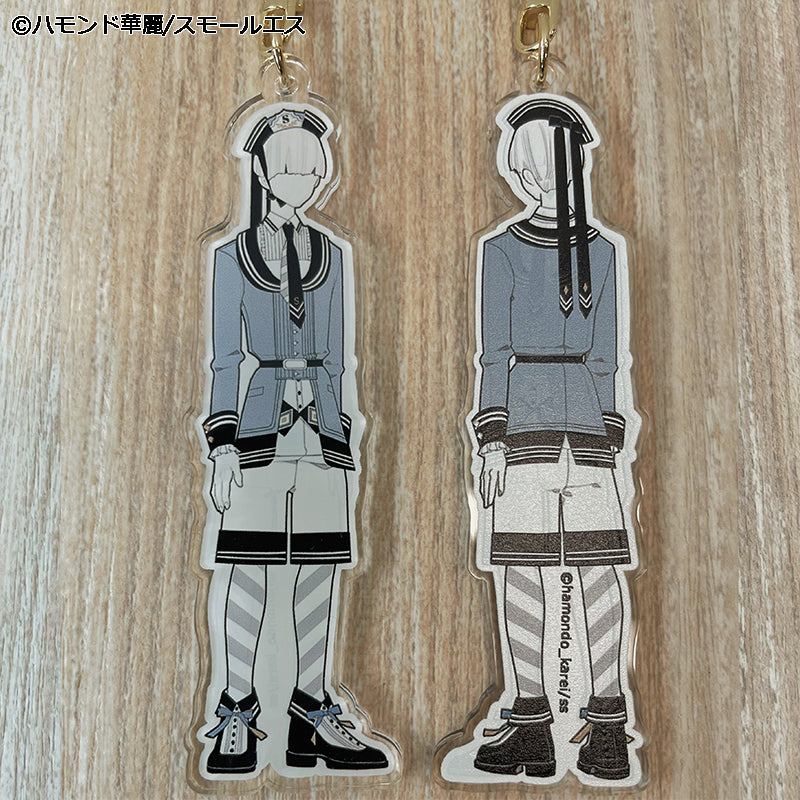 SS学園男子・制服アクリルキーホルダー (絵:ハモンド華麗)