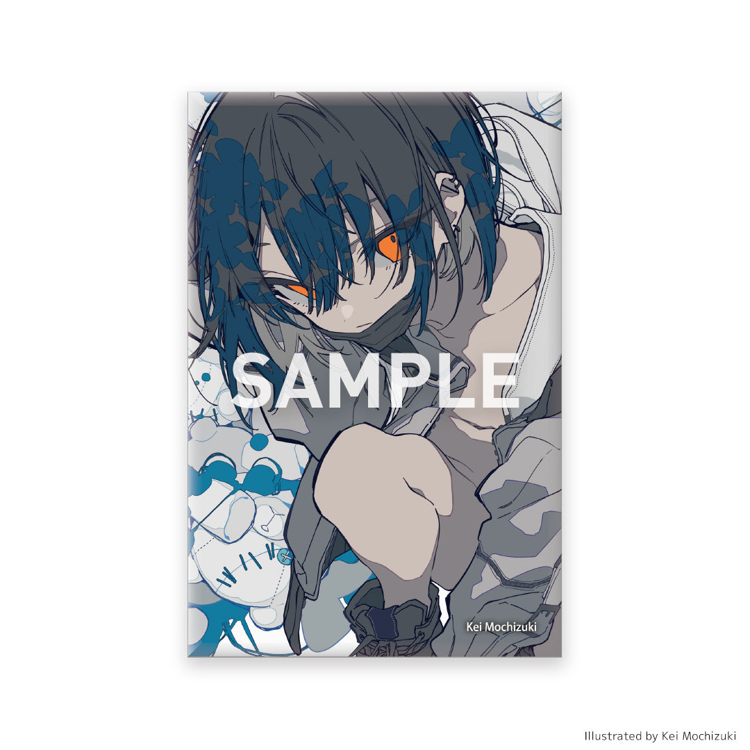 イラストスクエア缶バッジ ※ブラインド