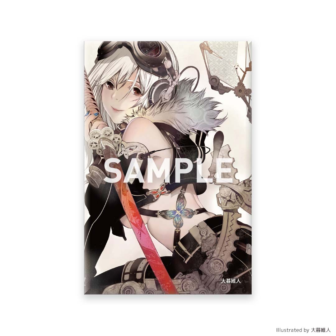 イラストスクエア缶バッジ ※ブラインド