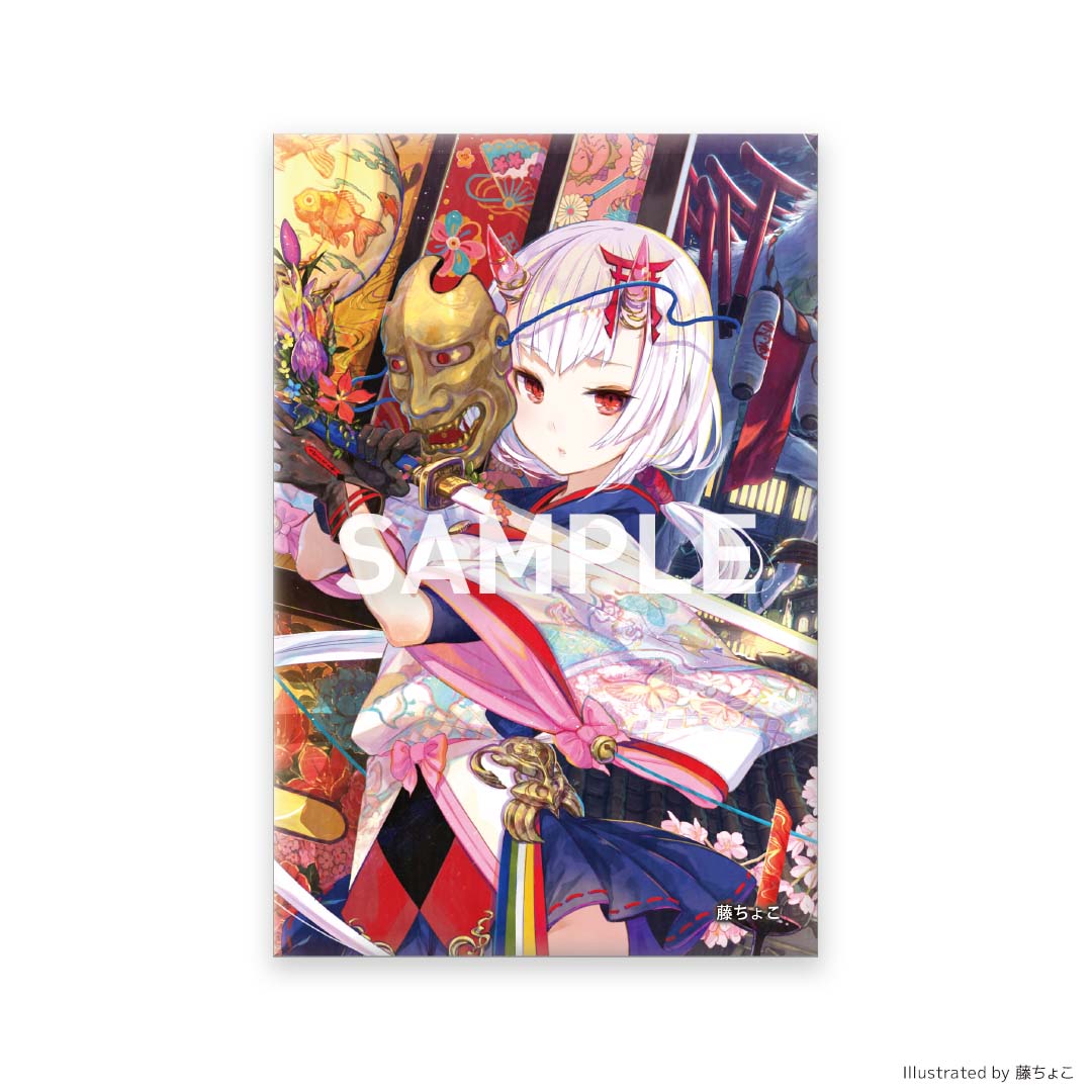 イラストスクエア缶バッジ ※ブラインド
