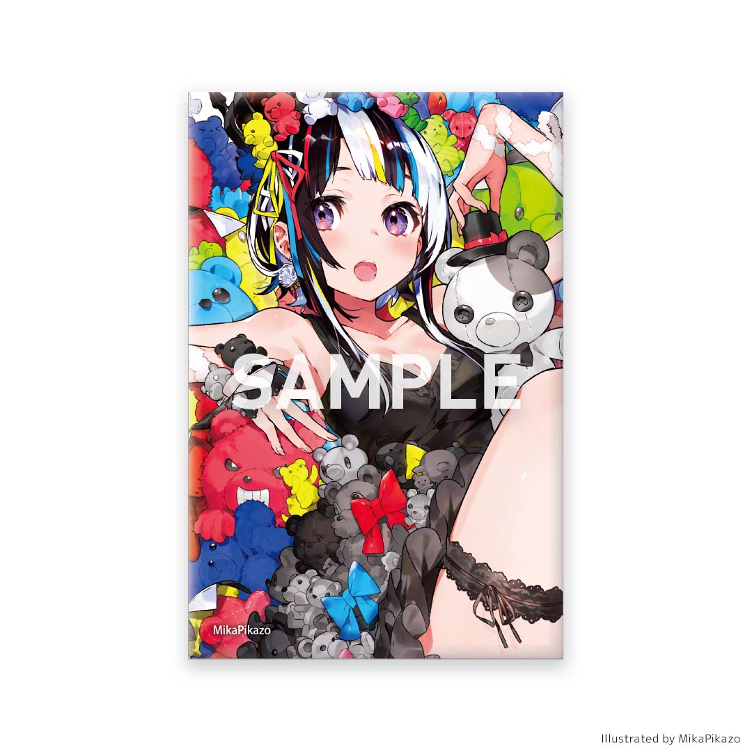 イラストスクエア缶バッジ ※ブラインド