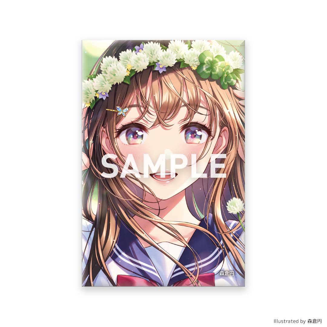 イラストスクエア缶バッジ ※ブラインド
