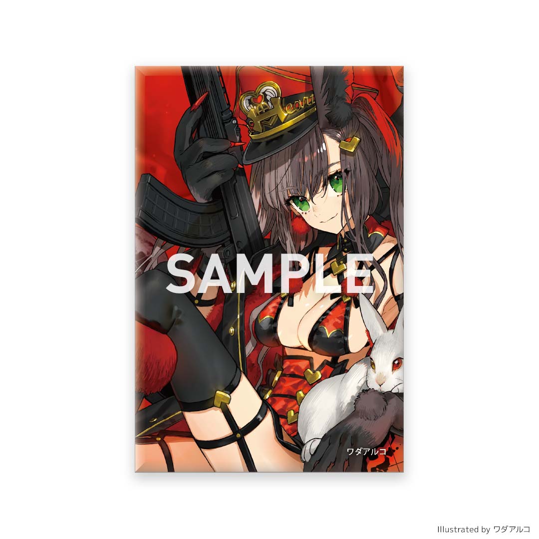 イラストスクエア缶バッジ ※ブラインド