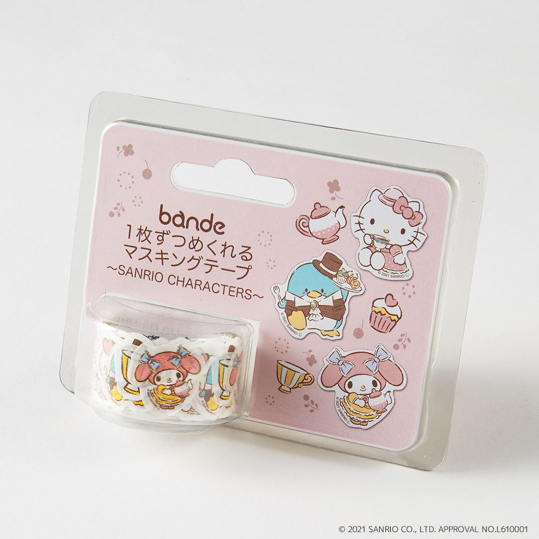 bandeマスキングテープ(ハローキティ&マイメロディ&タキシードサム)