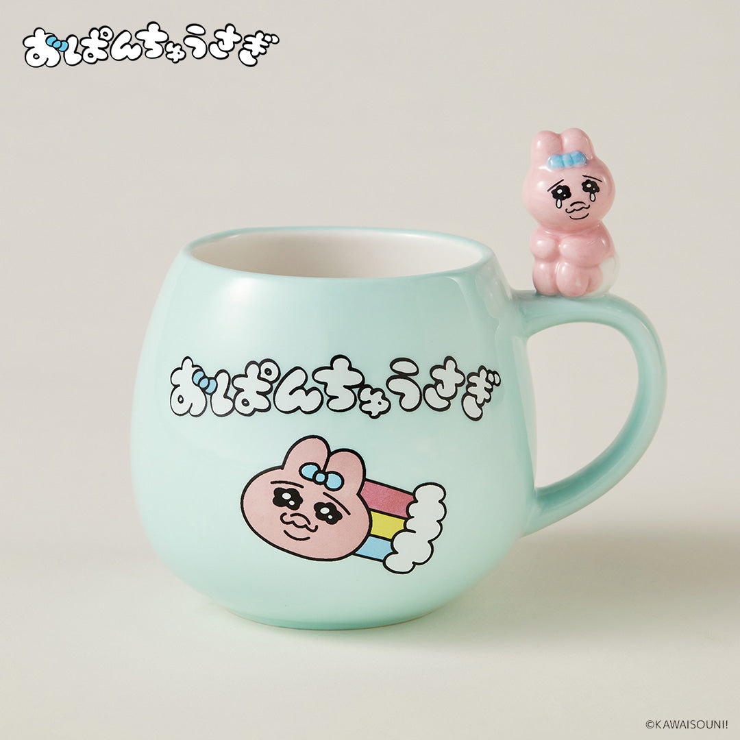 フィギュア付きマグカップ おぱんちゅうさぎ