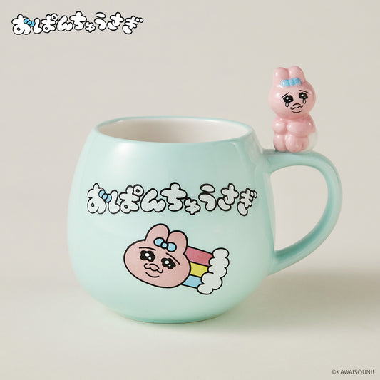 フィギュア付きマグカップ おぱんちゅうさぎ
