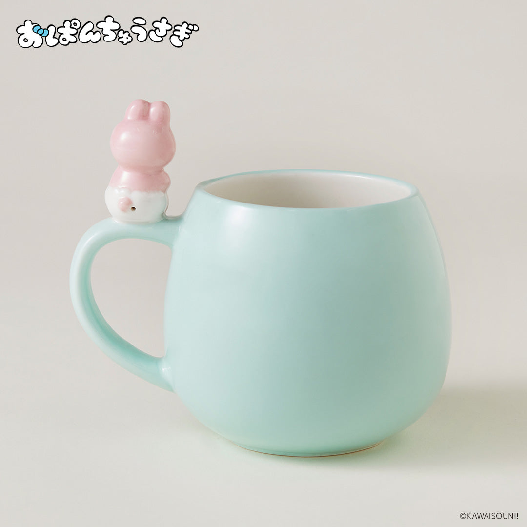 フィギュア付きマグカップ おぱんちゅうさぎ