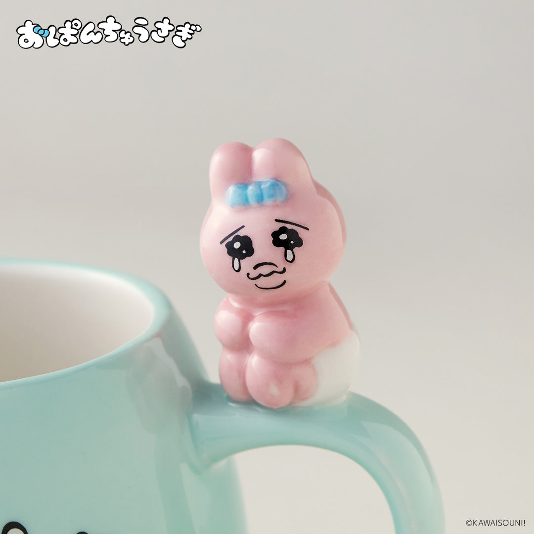 フィギュア付きマグカップ おぱんちゅうさぎ