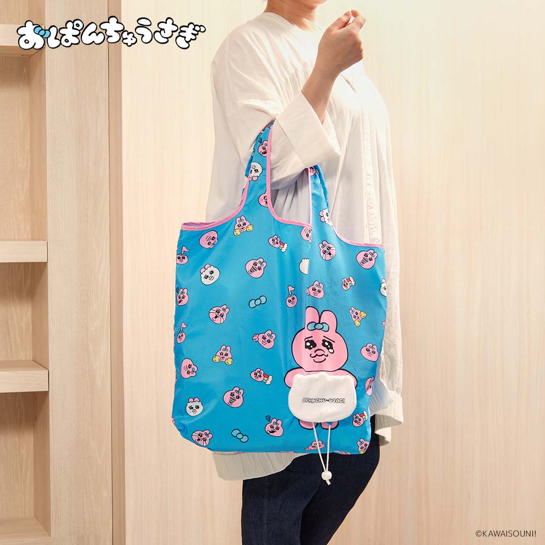 ぬいぐるみエコバッグ おぱんちゅうさぎ