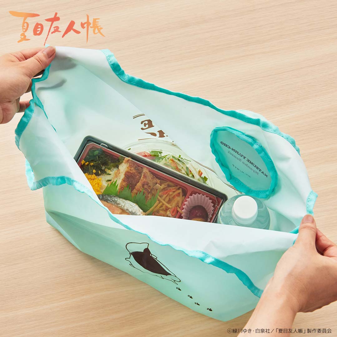 収納ポーチ付きエコバッグ ミニ ニャンコ先生