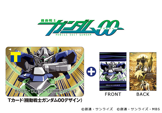 Tカード(機動戦士ガンダム00デザイン)+A4クリアファイル