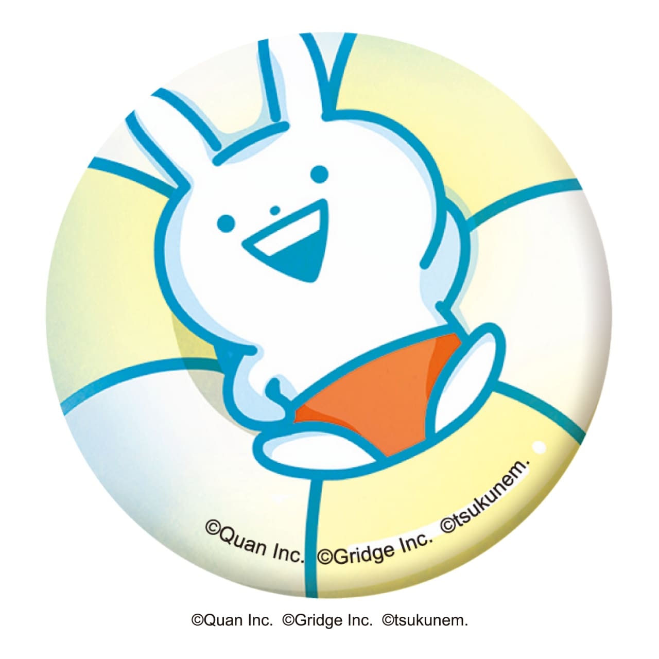 うさぎゅーん! summertimeコラボ 缶バッヂ01