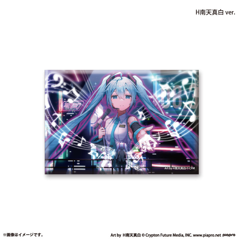 『初音ミク×スモールエス』 スクエア缶バッジ -H南天真白 ver.-
