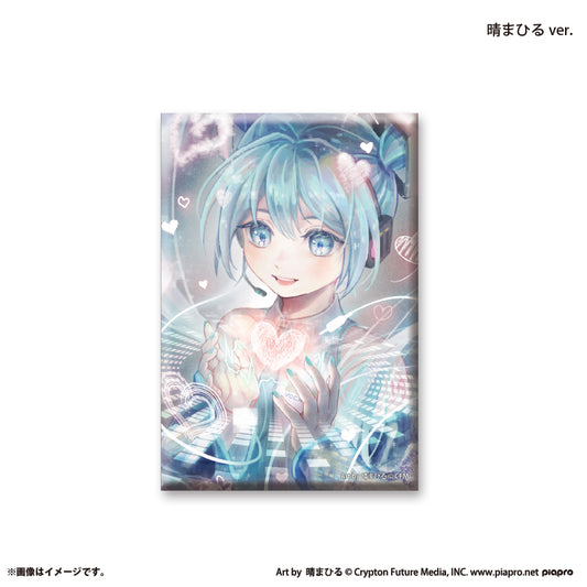 『初音ミク×スモールエス』 スクエア缶バッジ -晴まひる ver.-