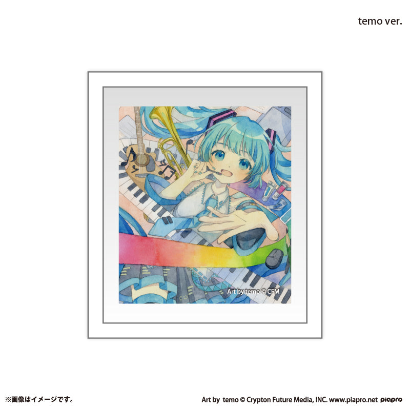 『初音ミク×スモールエス』 額縁マグネット -temo ver.-